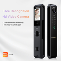 Cerradura inteligente para puerta con reconocimiento facial 3D Eseye, totalmente automática, con cámara de doble pantalla, aplicación Tuya WiFi para puerta principal