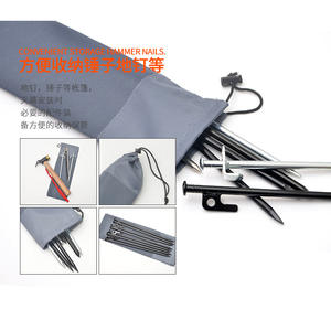 Thickened Oxford Cloth <b>Tent</b> Peg <b>Bag</b> 40cm For Outdoor Camping <b>Tents</b> Ground Stake Storage All Seasons Use - Product Image 4