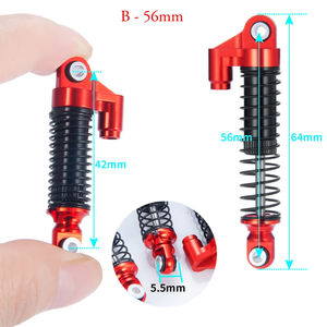 4PCS Amortisseur à huile en alliage métallique 56mm pour <span class=keywords><strong>TRX4M</strong></span> Bronco Defender <span class=keywords><strong>1</strong></span>/<span class=keywords><strong>18</strong></span> RC Car Parts - Product Image 4