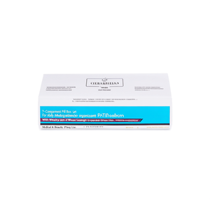 Juego de pastilleros de 7 compartimentos para la organización diaria de medicamentos con etiquetas semanales y diseño transparente para un fácil uso - Product Image 2