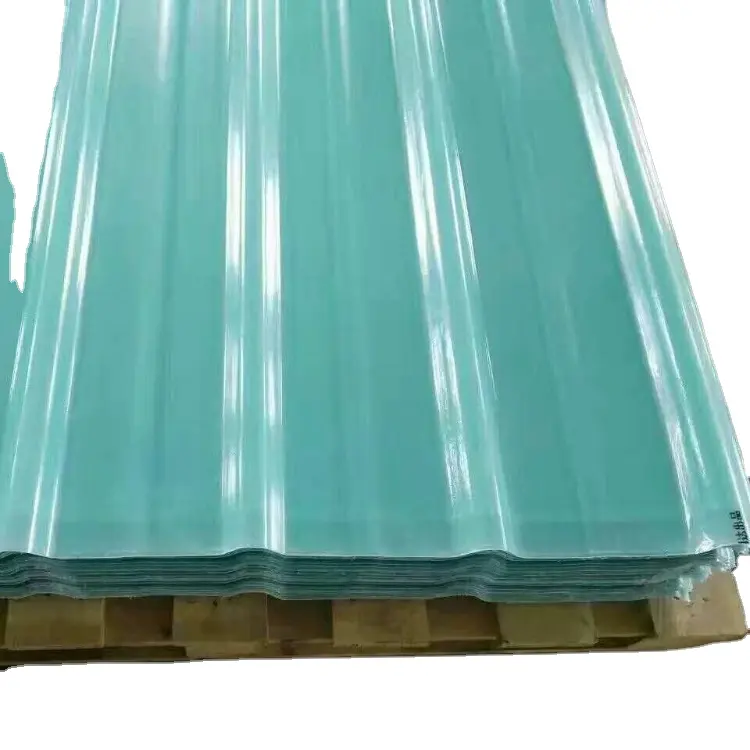 high quality clear green glass fiber reinforced plastic sheet / FRP panel for plant