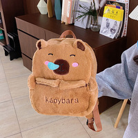Sac à dos scolaire super mignon Kapilara en peluche, best-seller, pour filles et étudiants, sac à dos Capybara polyvalent
