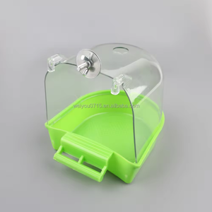 Nouvelle <span class=keywords><strong>baignoire</strong></span> d'<span class=keywords><strong>oiseau</strong></span> avec accessoires de <span class=keywords><strong>cage</strong></span> à oiseaux de salle de bain perroquet, fournitures d'oiseaux pour animaux de compagnie en peau de tigre de poulpe - Product Image 6