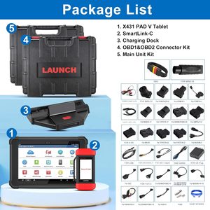 Outil automobile en ligne X431 Pad5 pour voitures, programmateur OBD2 et J2534, système complet, entrepôt USA/UE - Product Image 5