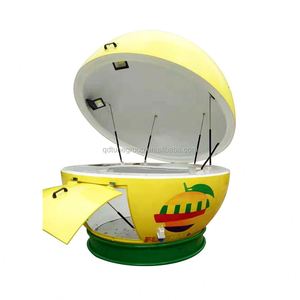 Quiosco de Comida Callejera con Forma de <span class=keywords><strong>Bola</strong></span> de Alta Calidad para Jugos y Helados, <span class=keywords><strong>Remolque</strong></span> de Comida Callejera con Forma de Fruta para la Venta - Product Image 6