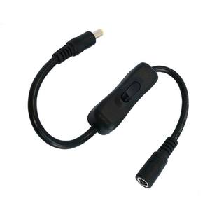 Interruptor de encendido y apagado Conector de cable de alimentación de CC macho a hembra de 5,5x2,1mm con conector hembra de CC de 2,1*5,5 - Product Image 1