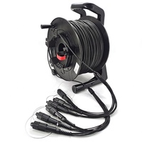 Câble de raccordement à fibre optique blindé tactique SM MM OM3 OM4 LC TPU sur bobine, certifié ISO9001, garantie 3 ans