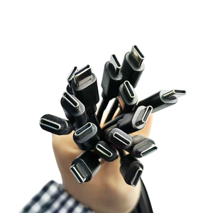 Op maat gemaakte 1m USB Type-C kabel met PVC-mantel en gevlochten afscherming, snelladen USB naar C datakabel in wit en zwart - Product Image 6