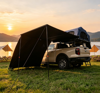 Auvent latéral de voiture 270 degrés robuste et imperméable pour SUV, auvent en forme d'éventail pour atelier, 4x4 tout-terrain, pare-soleil, vente en gros