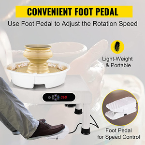 Xinyi Máy Làm Bánh Gốm Điện Phổ Biến Nghệ Thuật Để Tạo Hình Đất Sét Gốm - Product Image 3