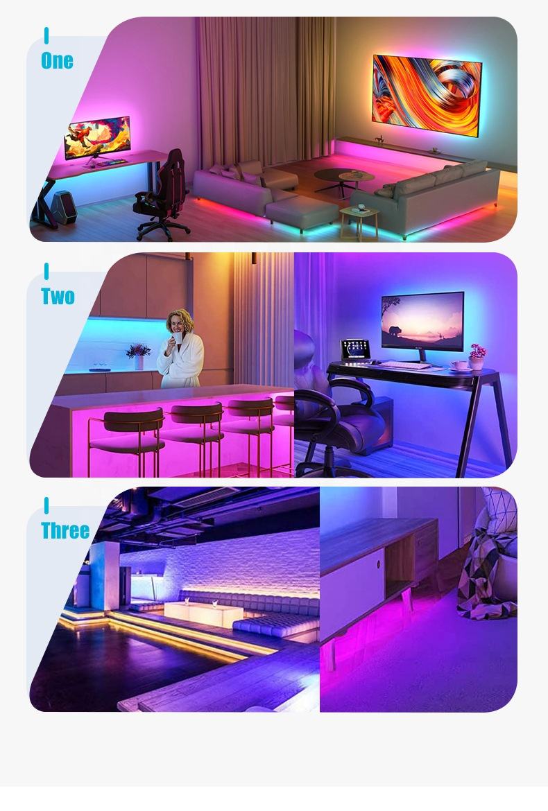 GM-HM016 Smart WiFi LED Strip Lights 5m 10m 30LEDs/M Waterproof RGB 5050 LED Strip Lights Light for Home