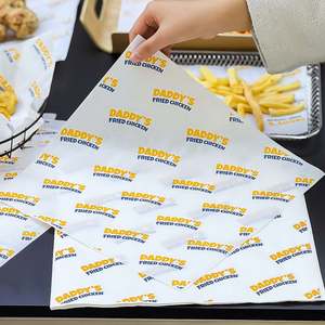 Emballage alimentaire en papier biodégradable écologique jetable personnalisé pour la restauration rapide, poulet frit, sandwich, résistant à la graisse, enduit de PE - Product Image 5