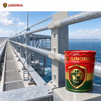 Primaire époxy pour acier galvanisé Junoria 2K, excellente adhérence, anti-décapage, anti-corrosion pour les conduites d'incendie et les systèmes d'incendie.
