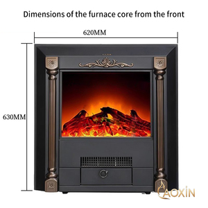<span class=keywords><strong>Chimenea</strong></span> <span class=keywords><strong>eléctrica</strong></span> de estilo europeo/americano hecha a medida con elemento de hogar decorativo de llama simulada elemento de calefacción integrado - Product Image 2