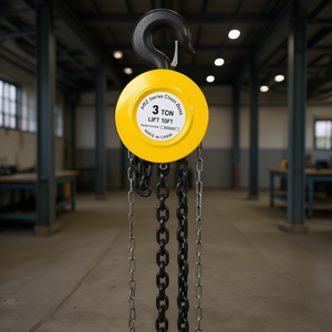 Polipasto Manual de Cadena de 5 Toneladas y 10 Pies, de Acero Amarillo, Equipo de Elevación para Uso Industrial - Product Image 2