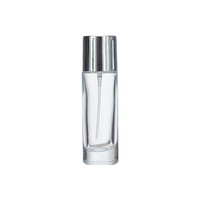 Flacon Échantillon de Parfum en Verre Transparent Forme Plate Cylindrique avec Vaporisateur – Volumes 20ml, 30ml, 50ml, 60ml – Idéal pour Diffuseurs