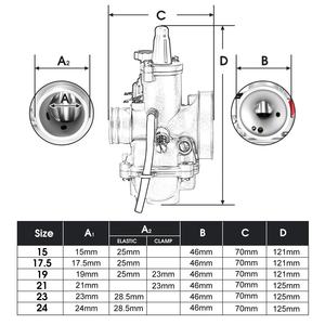 CP 201 15/17.5/19/21/23/24 Carburateur Carburateur Européen Remplacement pour Scooter <span class=keywords><strong>Boxer</strong></span> Bravo <span class=keywords><strong>Maxi</strong></span> 50 201.2400 - Product Image 4