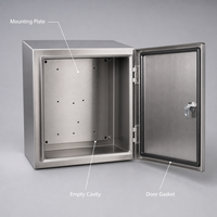 Boîtier de distribution électrique en acier inoxydable 304, étanche IP65, avec porte verrouillable, résistant à la corrosion, armoire personnalisée OEM