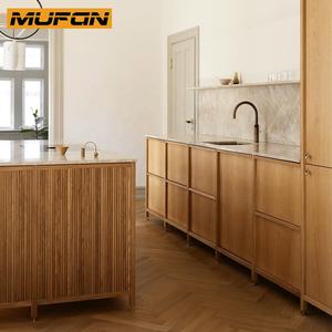 Muebles <span class=keywords><strong>de</strong></span> Cocina Japandi, Gabinetes <span class=keywords><strong>de</strong></span> Cocina Personalizados <span class=keywords><strong>de</strong></span> Madera <span class=keywords><strong>de</strong></span> Roble Blanco con Chapa <span class=keywords><strong>de</strong></span> Madera, Isla <span class=keywords><strong>de</strong></span> Cocina Acanalado con Cajón <span class=keywords><strong>de</strong></span> Cola <span class=keywords><strong>de</strong></span> Milano - Product Image 2