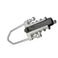 Pince de tension à ancrage de type cale en aluminium à installation facile pour câble FTTH ADSS