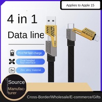 Kabel Data Mecha pengisian daya Super cepat, aksesori elektronik jalur pengisian daya Usb ke tipe-c 2 2 untuk kamera dan ponsel