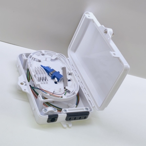 Boîtier de jonction à fibre optique ABS 4 cœurs, blanc, compact, mural pour FTTH - Product Image 3
