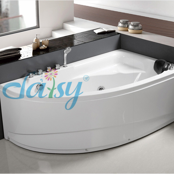 Горячая Распродажа, комнатная одноместная Высококачественная массажная ванна белого цвета, альковая гидромассажная Ванна, лучшая ванна для замачивания