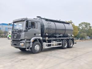 15-22m³ SHACMAN Delong Rear Double Axle Cleaning Suction Truck, Customizable - Product Image 4