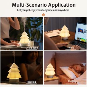 Christmas Tree Aroma <b>Diffuser</b> with 7 Color LED Light USB Essential <b>Oil</b> <b>Diffuser</b> Desktop Humidifier - Product Image 5