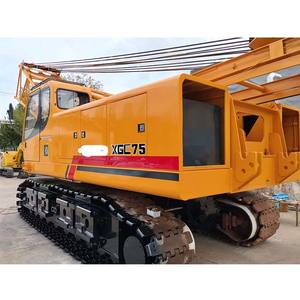 Grue sur chenilles XGC75 de 75 tonnes, équipement de levage d'occasion, prix de vente de la grue de levage - Product Image 1
