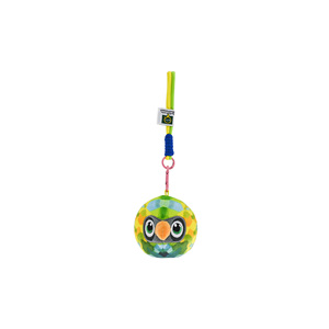 Porte-clés en peluche <span class=keywords><strong>perroquet</strong></span> avec yeux brodés en 3D, tissu aux couleurs vives, cordon robuste, breloque pour sac, OEM ODM - Product Image 2