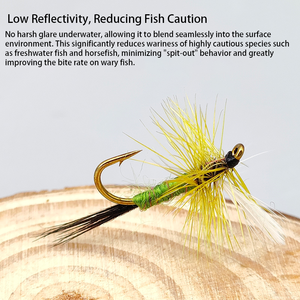 Moscas Secas de Eneuoptera WY670 # 14 Moscas de Pesca Atadas a Mano para Trucha, Panfish y Lubina Pequeña - Product Image 3