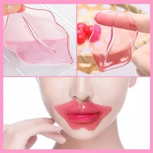 Masque de nuit pour les lèvres au collagène bio, hydratant et repulpant, masque en feuille rose pour les lèvres, soin marque privée - Product Image 6