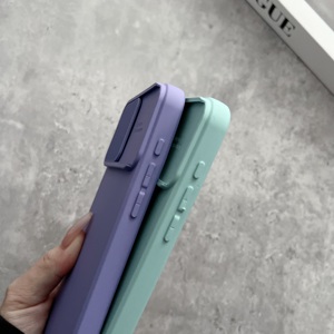 Coques de téléphone portable en silicone couleur macaron, avec porte-cartes à lacets, pour Samsung – Vente chaude en gros - Product Image 3