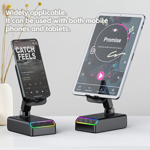 Hot Sale 5-in-1 Wireless Induction Speaker <b>Phone</b> Stand with Power Bank RGB Atmosphere Light - Product Image 2