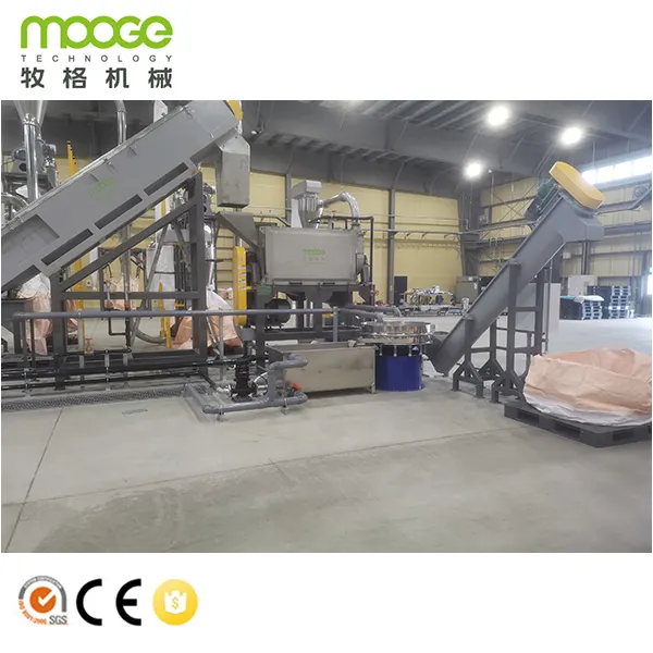 MOOGE Brand Polyester PET bottle plastic recycling machine washing line