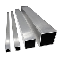 Profilé d'extrusion en aluminium carré anodisé sur mesure, tube en aluminium pour applications industrielles/de construction