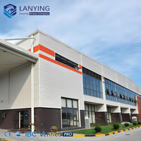 Diseño de Nave Industrial Prefabricada de Acero de Gran Envergadura, Edificio Profesional para Almacenes Metálicos