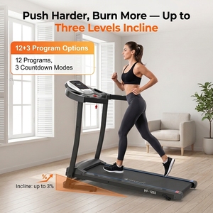 Cinta <span class=keywords><strong>de</strong></span> Correr Eléctrica Plegable para Ejercicio en Casa con Motor DC, Pantalla LED y Capacidad <span class=keywords><strong>de</strong></span> 100 kg - Product Image 1