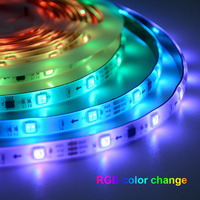 SK6812 DMX RGBW RGB noir PCB blanc 30led 60led individuel 1 led 1 IC adressable Rgbic Led bande
