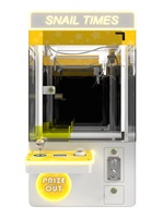Mini machine à griffes transparente à monnayeur pour attraper les poupées, pour parcs d'attractions, centres commerciaux, centres de divertissement familial et usage commercial