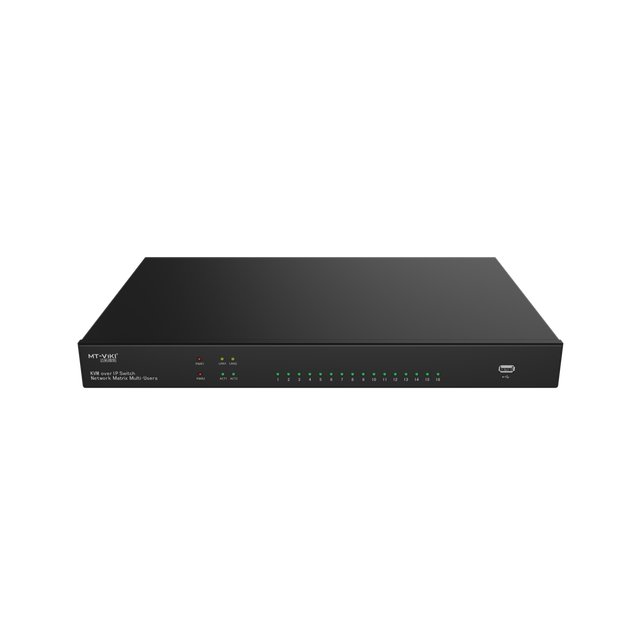 16 Ports KVM over IP Switch Network Matrix Multi-Users Switch Support 2 Remote User IP Remote Control
