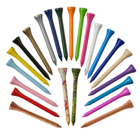 BG Durable Tees de golf en plastique et caoutchouc de 83 mm avec coussinets, couleurs assorties, accessoires porte-balles de golf, modèle KTT101