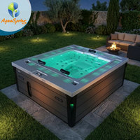 Jacuzzi Exterior de Alta Calidad para 3 Personas con Control Balboa y Aislamiento para Climas Fríos, Spa para Jardín