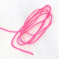 CR012 Fournisseur Fabricant Cordon Néon Rose Tressé 8 Brins 3mm pour Cordon de Serrage