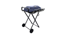 Barbecue portable pliable à gaz pour l'extérieur, idéal pour les fêtes à la maison coréennes, le camping, avec thermomètre intégré et cadre en alliage d'aluminium antiadhésif