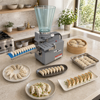 Machine semi-automatique de fabrication de raviolis japonais, gyozas, empanadas, momos et pot stickers pour restaurants, 110V/220V, idéale pour les tables de restaurant aux États-Unis