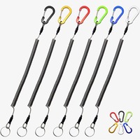 Longes d'outils de sécurité en spirale de vente chaude avec des cordes à ressort hélicoïdal élastiques enduites de TPU pour la Protection contre les chutes d'outils