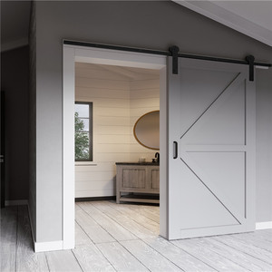 <span class=keywords><strong>Porte</strong></span> <span class=keywords><strong>coulissante</strong></span> en fer de style moderne et <span class=keywords><strong>simple</strong></span>, <span class=keywords><strong>porte</strong></span> de grange - Product Image 2