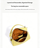 Sacs à bandoulière pour femmes en cuir véritable de luxe haut de gamme, sacs à bandoulière décontractés polyvalents, fermeture à glissière, imperméable, léger, sac à main
